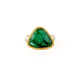 5.66ct Triangle Emerald Ring