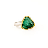 5.66ct Triangle Emerald Ring