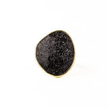 Graphite Quartz Rowan Ring