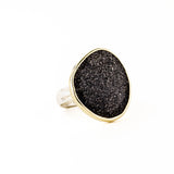 Graphite Quartz Rowan Ring