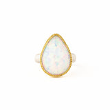 9.11 ct Teardrop Ethiopian Opal Ring