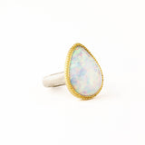 9.11 ct Teardrop Ethiopian Opal Ring