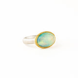 5.04ct Oval Ethiopian Opal Ring