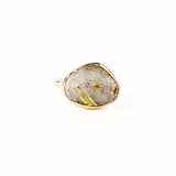 Rutilated Quartz Nestle Quartz Ring