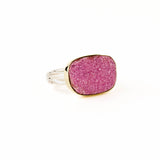 Cobalto Calcite Drusy Rowan Ring