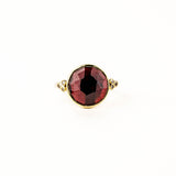 Rhodolite Ring with Diamonds Ring