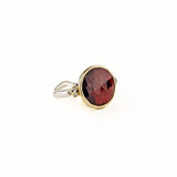 Rhodolite Ring with Diamonds Ring