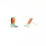 Cowboy Boot Stud Earrings