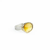 Citrine Sea Kelp with Beads Ring