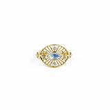 Marquise Moonstone Eye Ring
