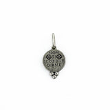Small Round Tree of Life "Forget Me Not" Charm