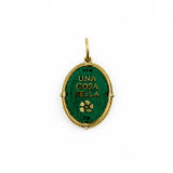 Medium Oval Framed Owl Charm