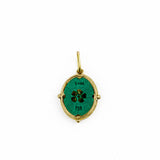Small Oval Baby Bunny Enamel Charm