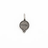 Small Round Humming Bird "Life" Charm
