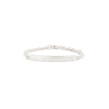 5.5mm Diamond Hammered Bar Bracelet