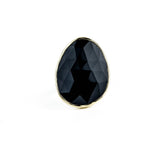Black Spinel Cocktail Ring