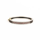 Iman 6mm Ruby & Diamond Bangle - Sterling Silver