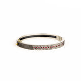 Iman 6mm Ruby & Diamond Bangle - Sterling Silver