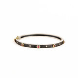 Junia 4mm Ruby & Diamond Bangle
