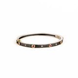 Junia 4mm Ruby & Diamond Bangle