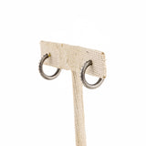 18k/SS Med Gypsy Dia Hoop