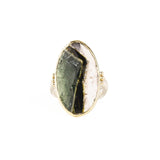 Biggie Bicolor Teal Tourmaline Ring