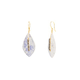 Rainbow Moonstone and Black Diamond Drop Earrings