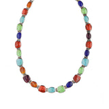 Multi Stone Large Tennis Necklace