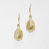Faceted Pave Drop Earrings