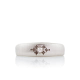 Tapered Silver Moon Band