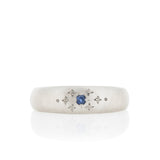 Tapered Silver Moon Band