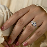 Midnight Flame Ring