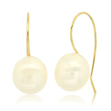 Large Pearl Drop Threader Earrings