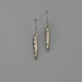 Tiny Leaf With Diamond Earrings