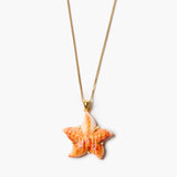 Carved Oyster Starfish Necklace