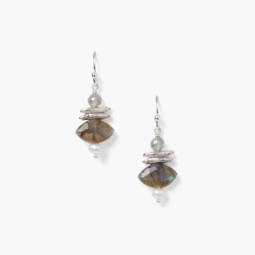 Evil Eye Shaped Stone Drops