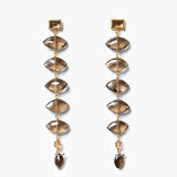 Long Smoky Quartz Earrings