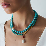 Coral Turquoise Choker