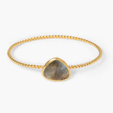 Labradorite Bezel Bangle