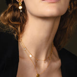 Dripping Plate Drop Earrings