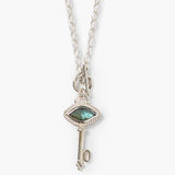 Stone Eyed Key Necklace