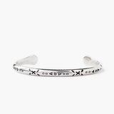 Thin Tribal Silver Cuff