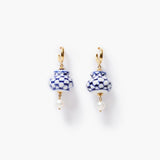 Porcelain Vase & Freshwater Pearl Earrings