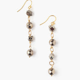 Pyrite Link Drop Earrings