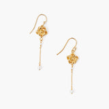 Flower Dripping Pearl Earring