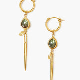 Labradorite Dagger Talisman Earrings