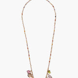 Multi Stone Charm Necklace