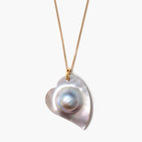 Mabe Pearl Heart Necklace