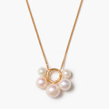 Pearl Bubble Circle Necklace