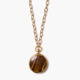 Tigers Eye Medallion Necklace